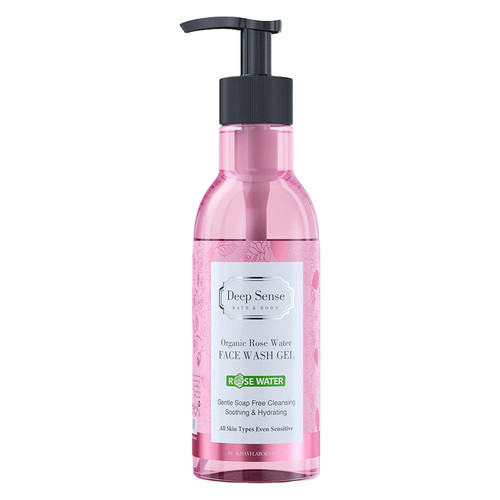 ژل شستشوی صورت دیپ سنس مدل Rose Water مناسب پوست های حساس حجم 250 میلیلیتر