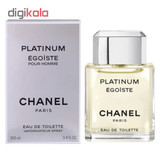 ادو تویلت مردانه شانل مدل Egoiste Platinum حجم 100 میلی لیتر