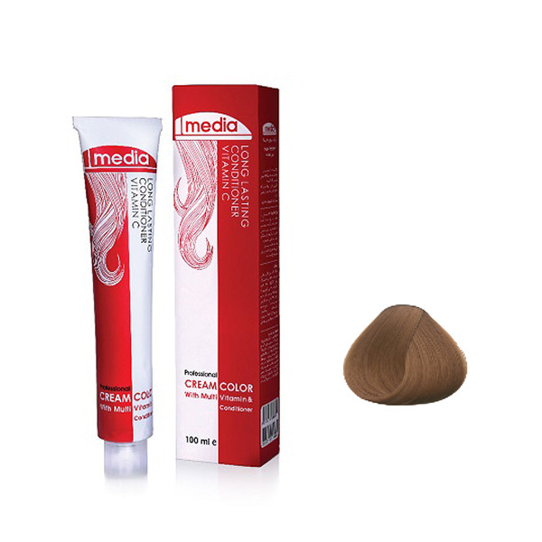 رنگ مو مدیا شماره 6.65 حجم 100 میلی لیتر میلی‌لیتر رنگ بلوند، فندقی