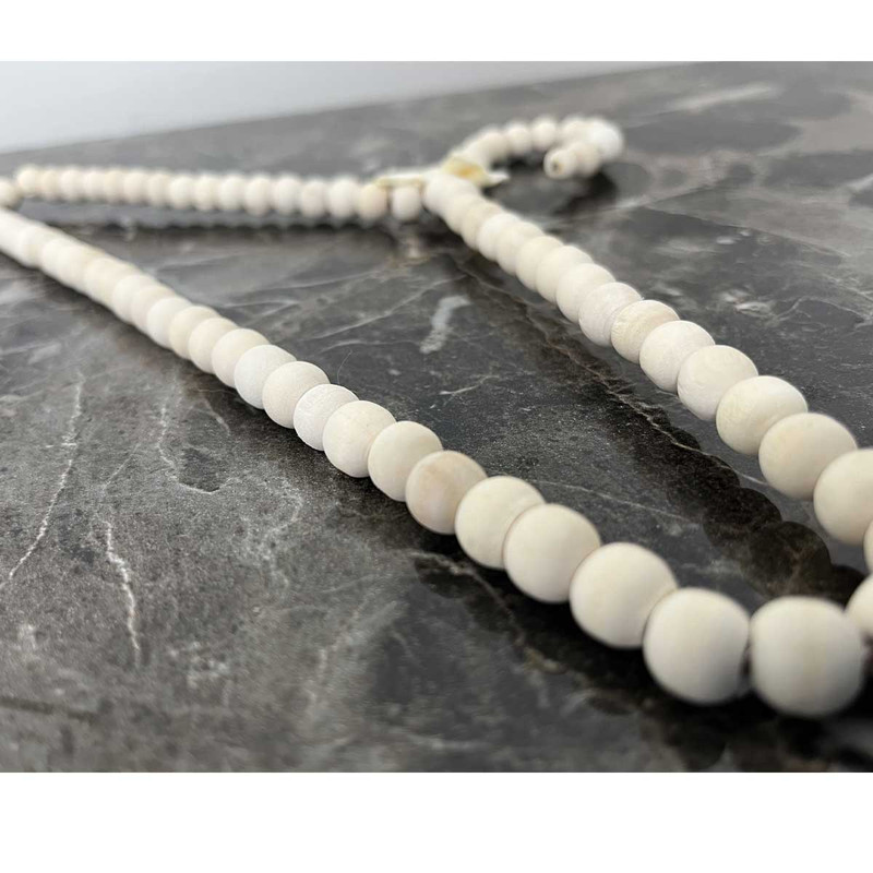 چوب لباسی نوزاد مدل چوبی مرواریدی بسته دو عددی