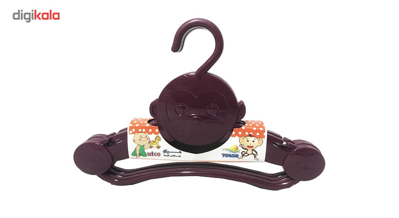 چوب لباسی کودک طرح میمون مجموعه 3 عددی