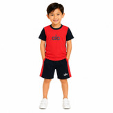 ست تیشرت آستین کوتاه و شلوارک راحتی بچگانه مدل F5