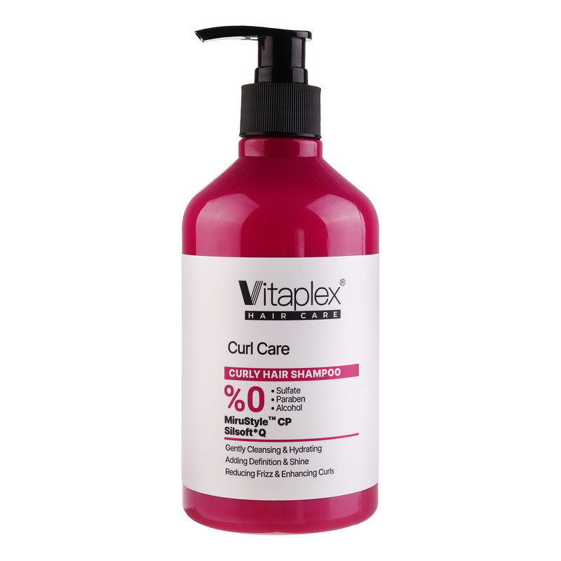 شامپو مو ویتاپلکس مدل CURL CARE مناسب برای موهای فر حجم 500 میلی‌لیتر