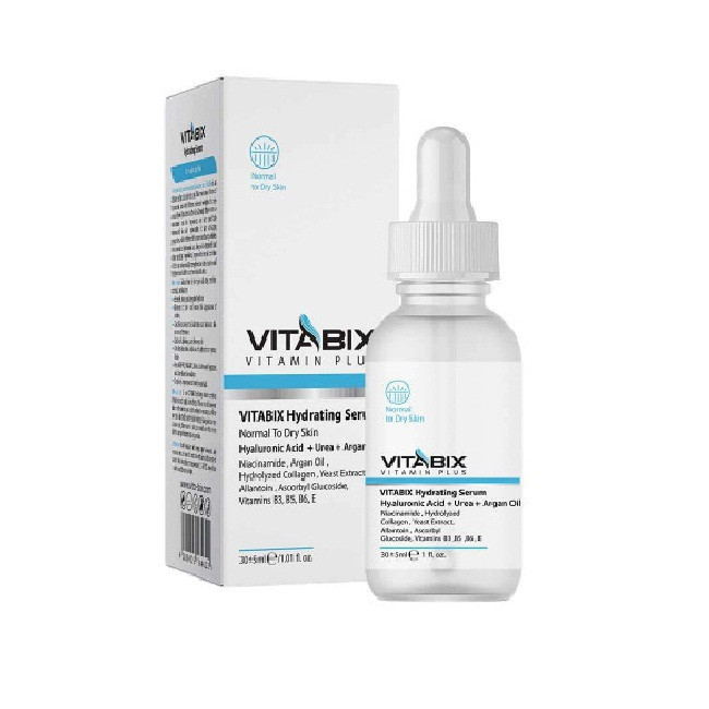 سرم آبرسان پوست ویتابیکس مدل vitamin plus مناسب برای انواع پوست حجم 30 میلیلیتر