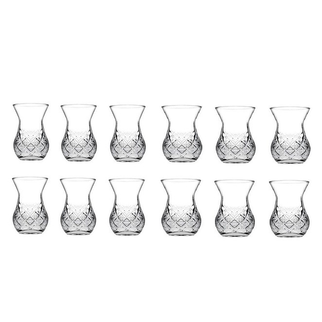 استکان پاشاباغچه مدل تایملس کد 42881 بسته 12 عددی