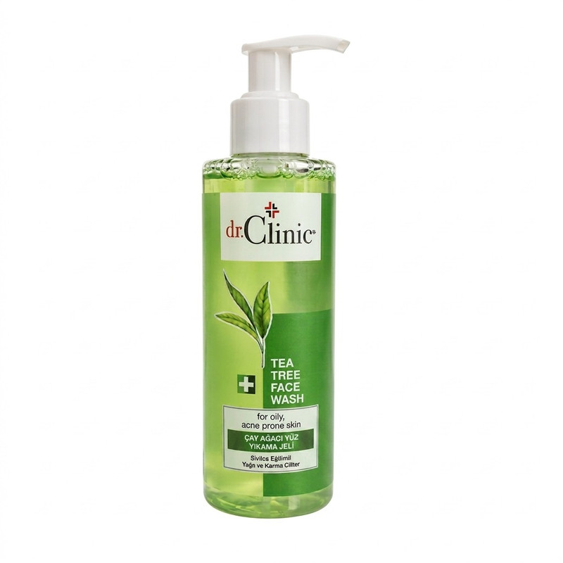 محلول پاک‌کننده آرایش صورت دکتر کلینیک مدل Tea Tree مناسب برای پوست چرب و مختلط حجم 200 میلی‌لیتر