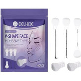 برچسب لیفت نامرئی صورت ایلهو مدل V-SHAPE بسته 40 عددی به همراه 3 کش