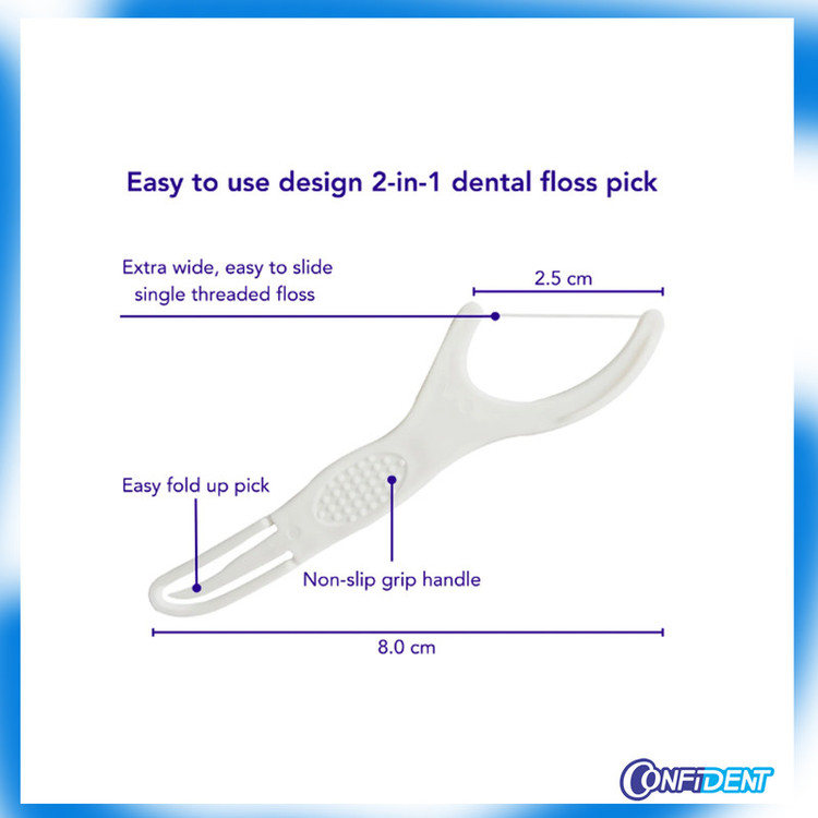 نخ دندان کانفیدنت مدل floss-Pillow سه بسته 50 عددی