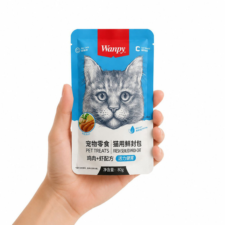 پوچ گربه بالغ ونپی مدل ترکیبی هفت طعم طعم مرغ، بوقلمون، گوشت گاو وزن 560 گرم بسته 7 عددی