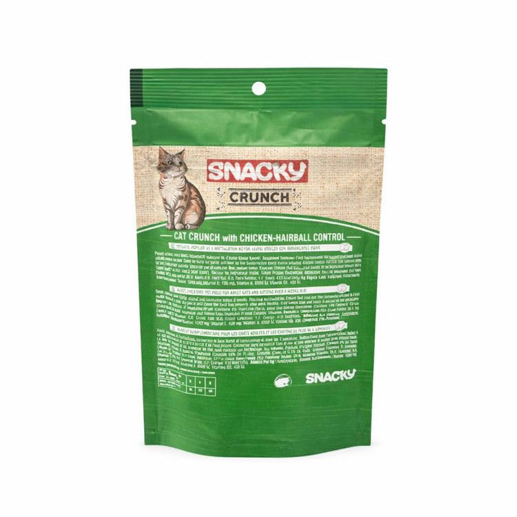 تشویقی گربه اسنکی مدل Crunch طعم مرغ و ماهی وزن 240 گرم مجموعه 4 عددی