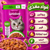 پوچ گربه بالغ ویسکاس مدل ژلی طعم بره وزن 85 گرم