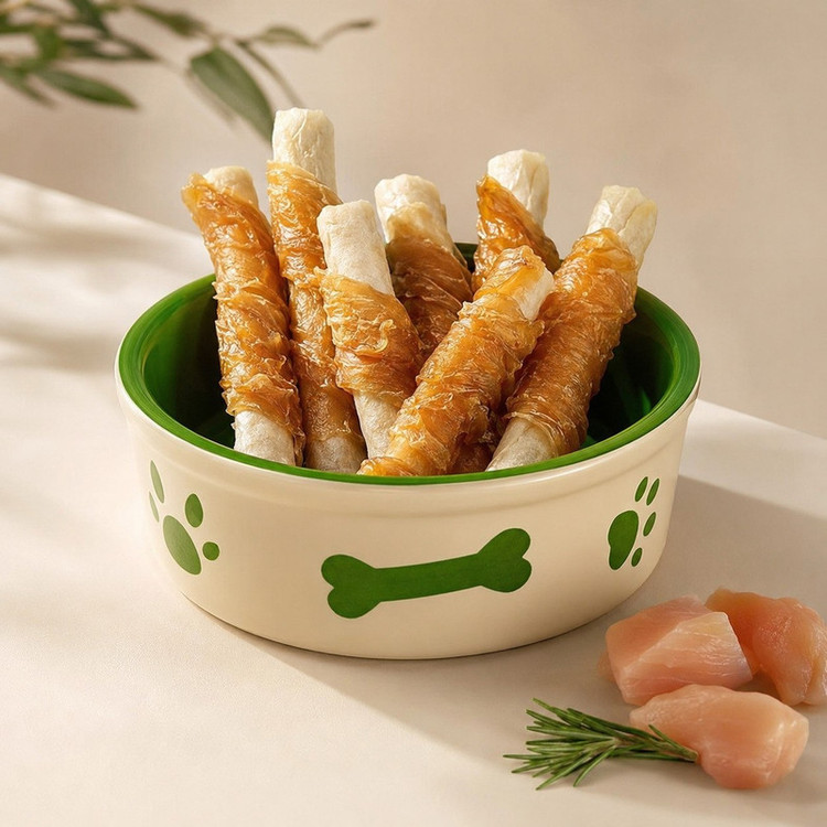 تشویقی استیکی سگ اسنکی مدل Munchy Stick Wrapped با طعم مرغ وزن 120 گرم