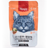 غذای پوچ گربه ونپی مدل مرغ و ماهی کاد وزن 80 گرم