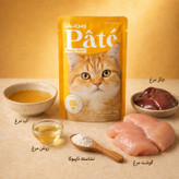 پوچ گربه بالغ گائوچو مدل Primal Feast طعم مرغ وزن 80 گرم