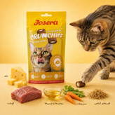 تشویقی گربه جوسرا مدل Crunchies طعم پنیری وزن 60 گرم