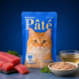 پوچ گربه بالغ گائوچو مدل Primal Feast طعم ماهی تن وزن 80 گرم