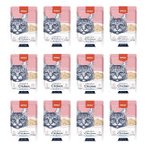 پوچ گربه بالغ ونپی مدل Europe Series طعم مرغ و میگو بسته 12 عددی