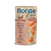 پوچ گربه بالغ مونژه مدل Monge Natural طعم ماهی تن و سالمون وزن 80 گرم