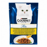 پوچ گربه بالغ گورمت مدل Perle Gravy طعم مرغ در سس وزن 85 گرم