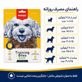 تشویقی سگ ونپی مدل Training Bites طعم گوشت گاو وزن 100 گرم