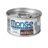 کنسرو غذای گربه بالغ مونژه مدل Monoprotein Flakes طعم بوفالو وزن 80 گرم