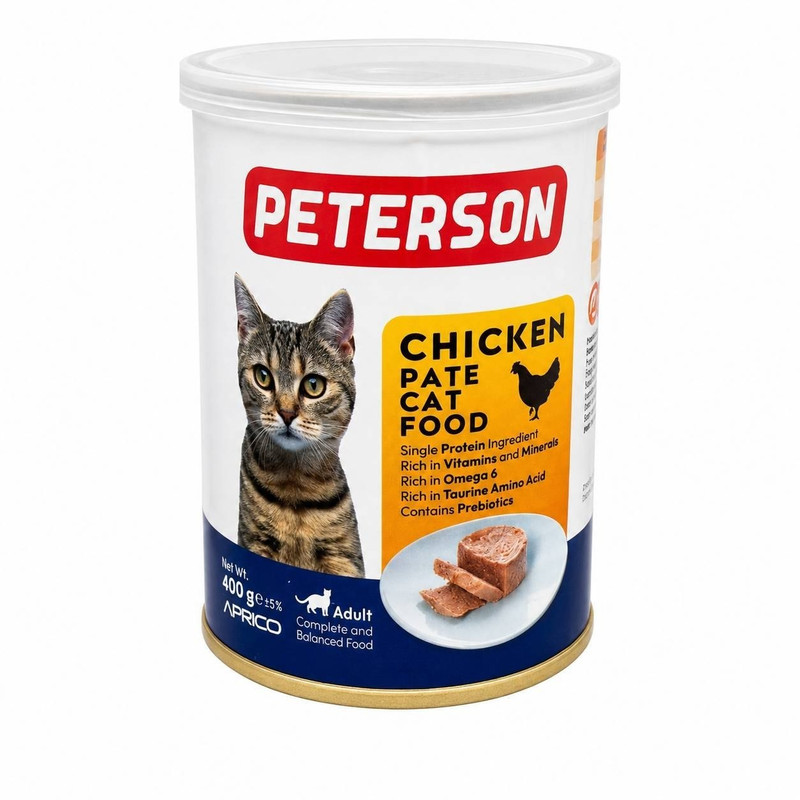 کنسرو گربه بالغ پترسون مدل پته طعم مرغ وزن 400 گرم