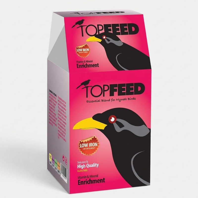 غذای خشک مرغ مینا تاپ فید مدل TopFeed Myna وزن 1 کیلوگرم