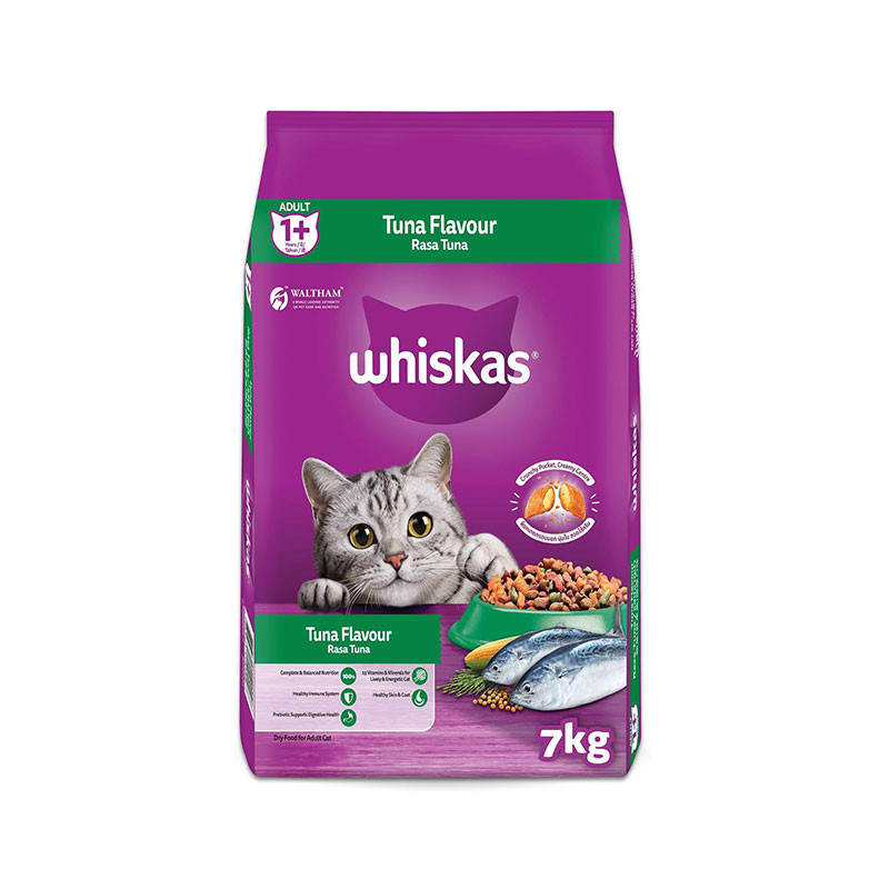 غذای خشک گربه بالغ ویسکاس مدل Dry Cat Food با طعم ماهی تن وزن 7 کیلوگرم