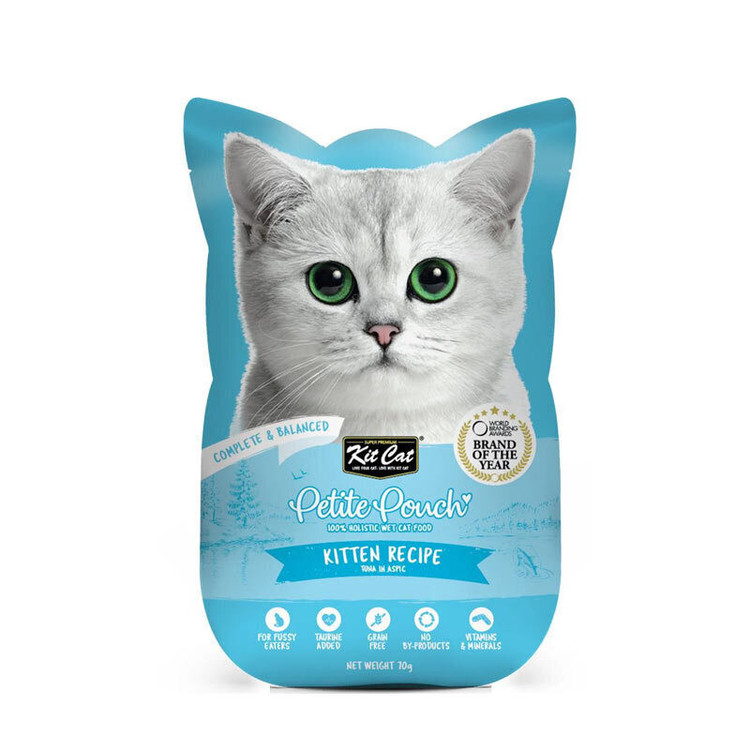 پوچ گربه بالغ کیت کت مدل Petite طعم ماهی تن وزن ۷۰ گرم