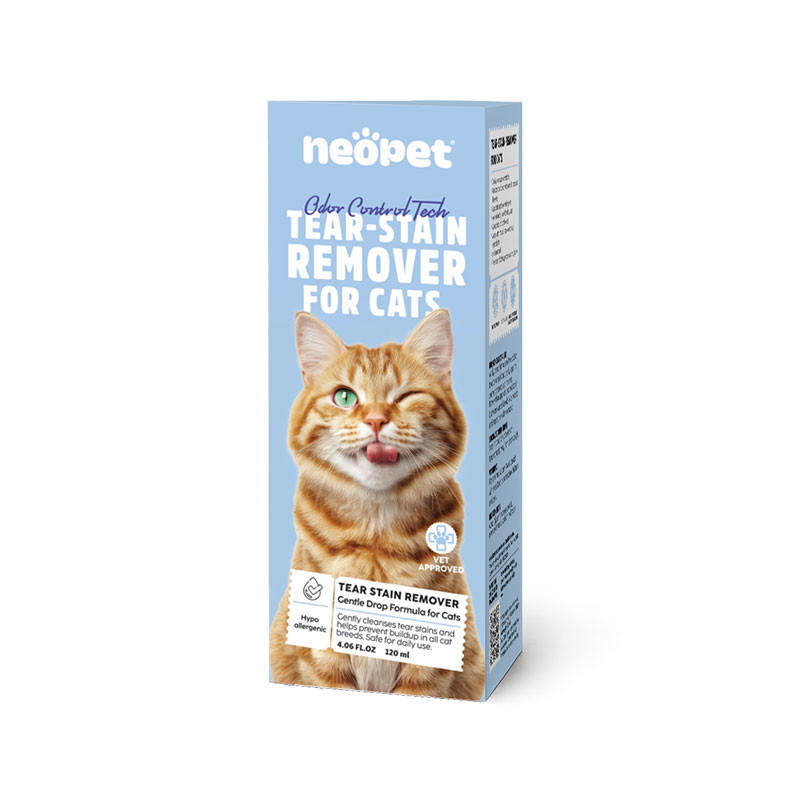 اسپری گربه نئوپت مدل Tear Stain Remover پاک‌کننده لکه اشک حجم 120 میلی‌گرم
