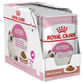 پوچ گربه رویال کنین مدل Kitten gravy وزن 1020 گرم بسته 12 عددی