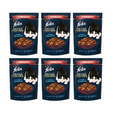 پوچ گربه فلیکس مدل in Sauce با طعم گوشت گاو وزن 410 گرم بسته 6 عددی