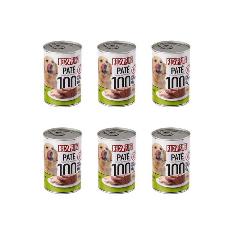 کنسرو سگ رداسپرینگ مدل Dog Chicken Tripe Pate با طعم مرغ و سیرابی وزن 400 گرم بسته 6 عددی