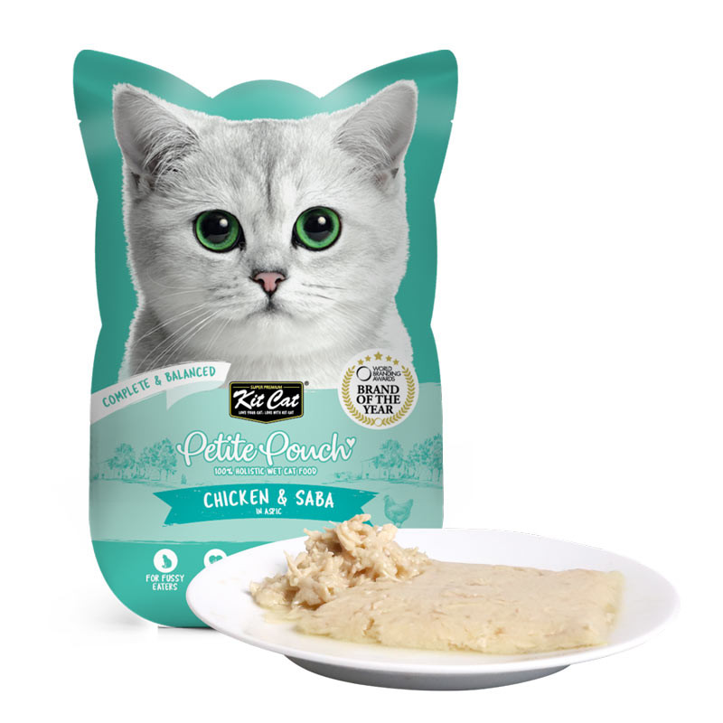 پوچ گربه کیت کت مدل Petite طعم مرغ و ماهی صبا وزن 70 گرم