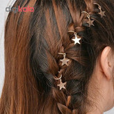 حلقه تزیینی مو طرح ستاره کد ST 01 بسته 5 عددی