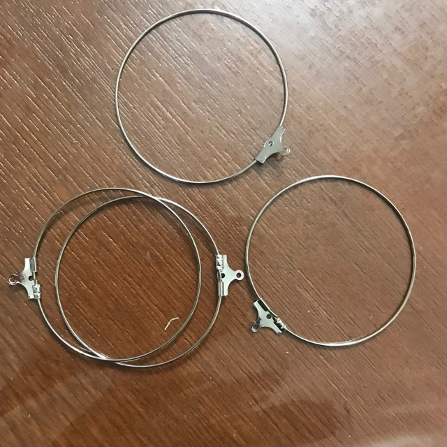 حلقه گوشواره مدل 4cm کد 606 بسته 60 عددی