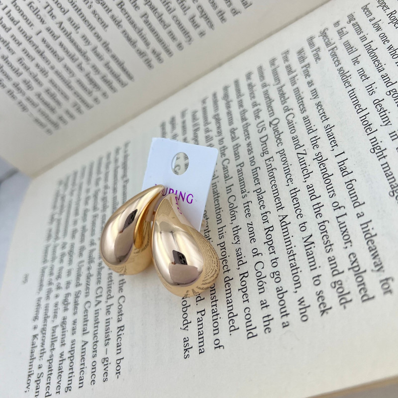 گوشواره زنانه ژوپینگ مدل اشک کد E5034