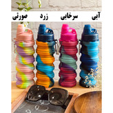 قمقمه تاشو مدل سیلیکونی کد New04 گنجایش 0.5 لیتر