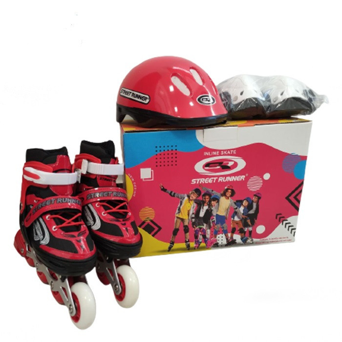 اسکیت کفشی مدل STREET RUNNER 02 به همراه لوازم ایمنی
