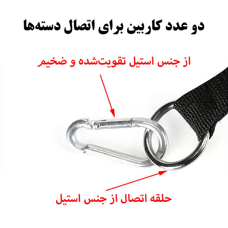 کش ورزشی مدل Pro کد 150LBs مجموعه 5 عددی