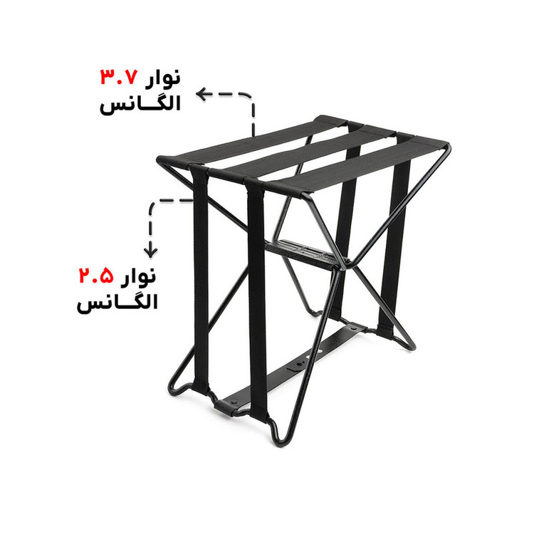 صندلی سفری تاشو گرانیت اکوییپمنت مدلel1 ارتفاع پایه 33 سانتی متر بسته دو عددی