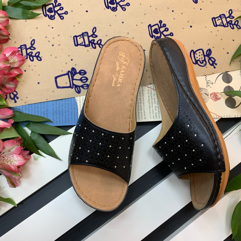 دمپایی زنانه صحرا مدل آذردخت کد Bl-01