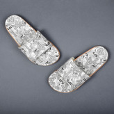 دمپایی زنانه پاپا مدل GLD.2766