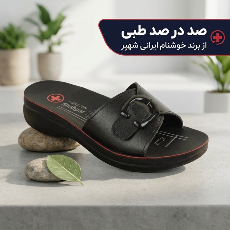 دمپایی طبی زنانه شهپر مدل سگکی BK.4347