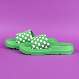 دمپایی زنانه پاپا مدل فشن شطرنجی کد GRN.2833