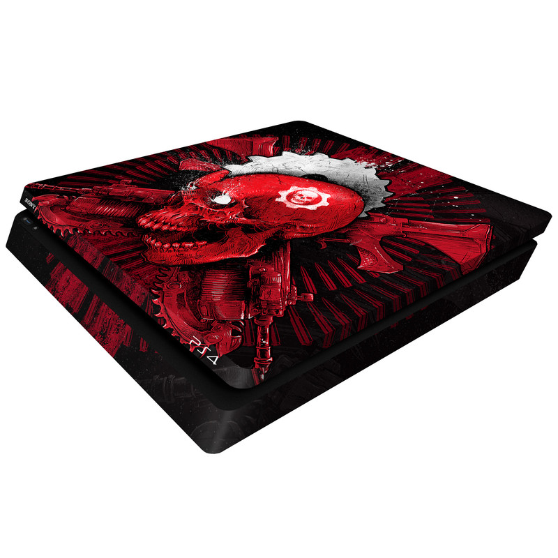 برچسب پلی استیشن 4 اسلیم ونسونی طرح Grinding Gears Of War