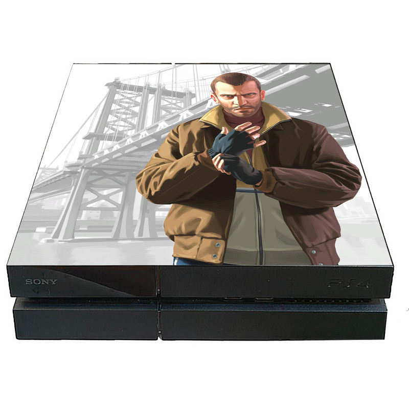 برچسب کنسول پلی استیشن 4 فت مدل gta 4 کد 255