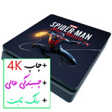 برچسب پلی استیشن ۴ اسلیم مدل مرد عنکبوتی 4K کد 7319