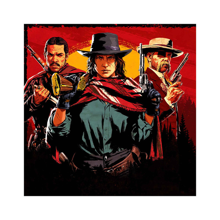 برچسب پلی استیشن ۴ مدل RED DEAD کد 2025