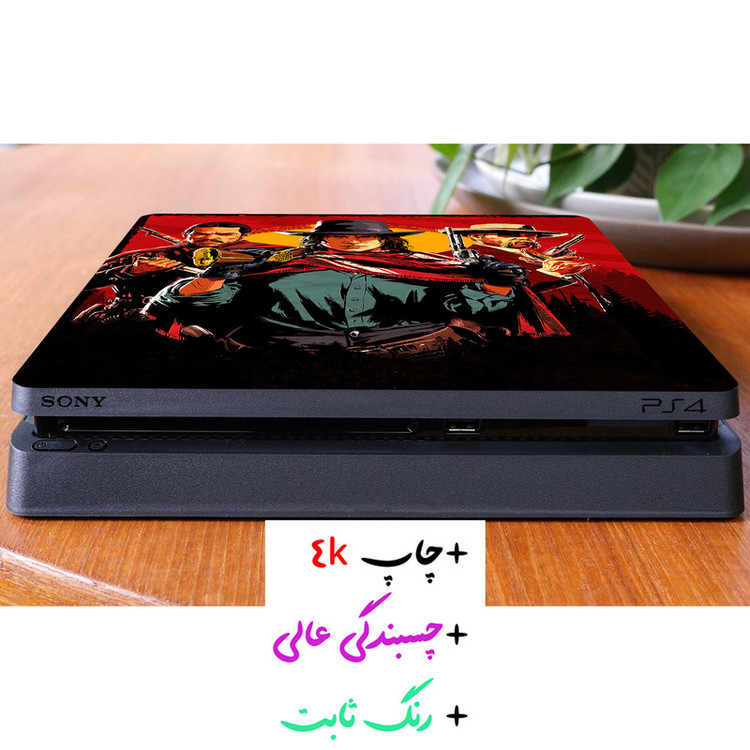 برچسب پلی استیشن ۴ مدل RED DEAD کد 2025